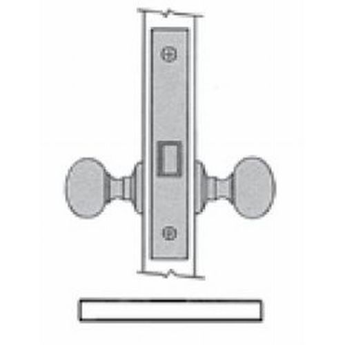 Right Hand Interior Passage 2-1/2" Backset Mortise Lock Body Matte Antique Nickel Finish