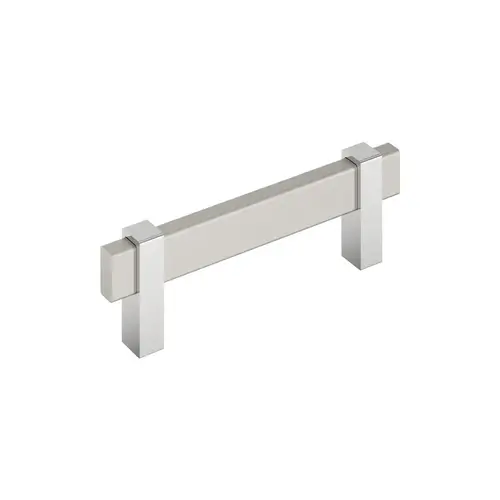 Mulino Cabinet Pull Silver Champagne/Polished Chrome