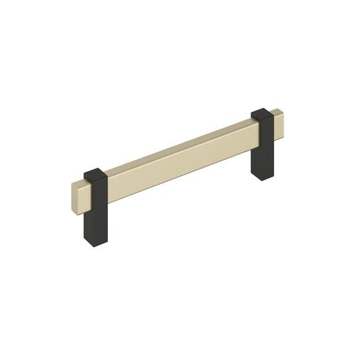 Mulino Cabinet Pull Golden Champagne/Matte Black