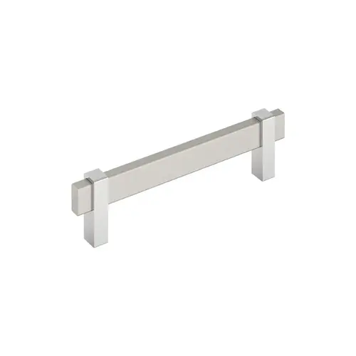 Mulino Cabinet Pull Satin Nickel/Polished Chrome