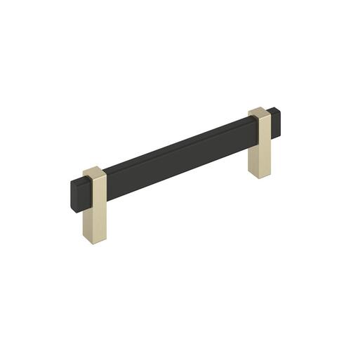 Mulino Cabinet Pull Matte Black/Golden Champagne