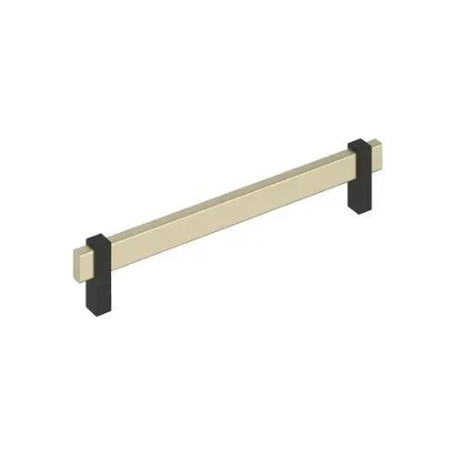 Mulino Cabinet Pull Golden Champagne/Matte Black