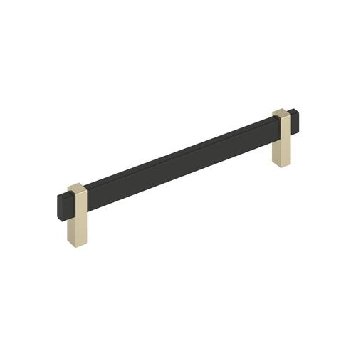 Mulino Cabinet Pull Matte Black/Golden Champagne