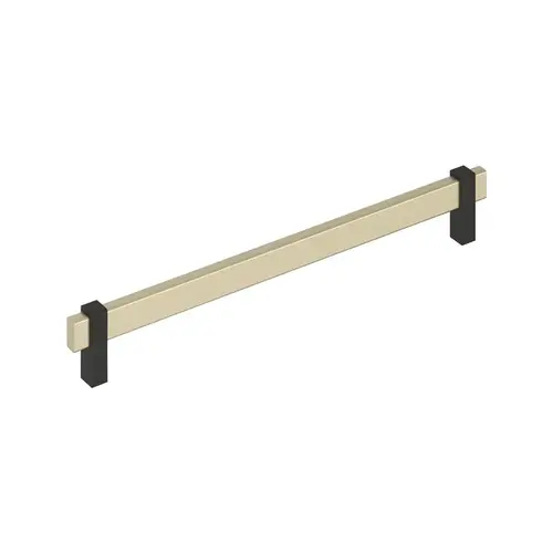 Mulino Cabinet Pull Golden Champagne/Matte Black