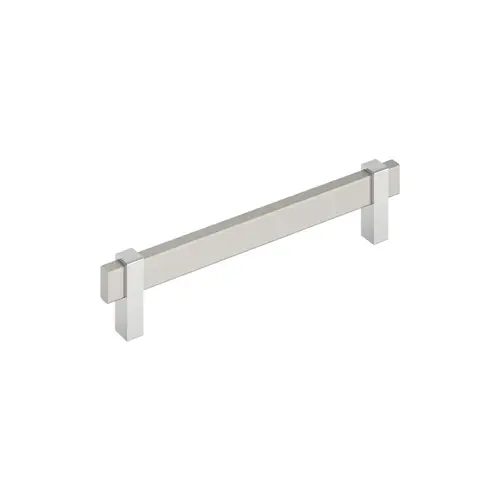 Mulino Cabinet Pull Silver Champagne/Polished Chrome