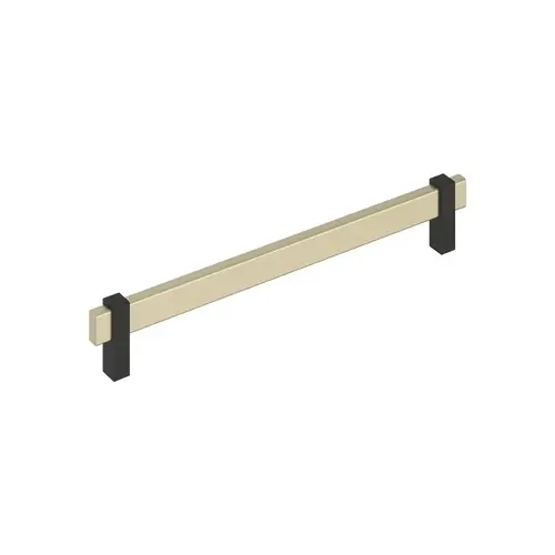 Mulino Cabinet Pull Golden Champagne/Matte Black