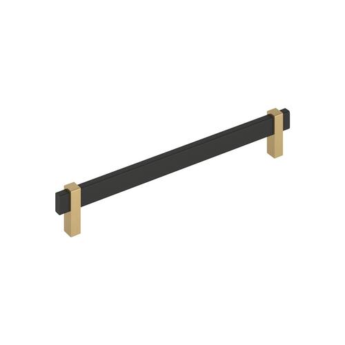 Mulino Cabinet Pull Matte Black/Champagne Bronze