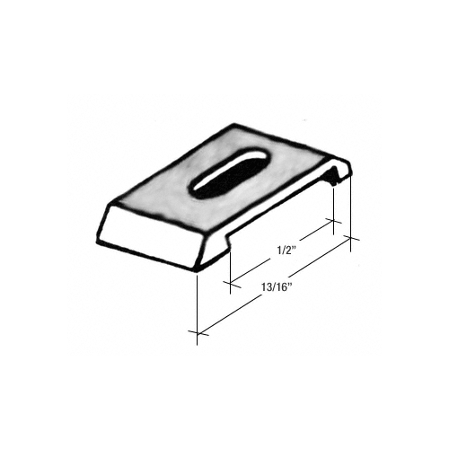 CRL 3461605XCP100 Mill Flush Storm Door and Window Clips pack of 100