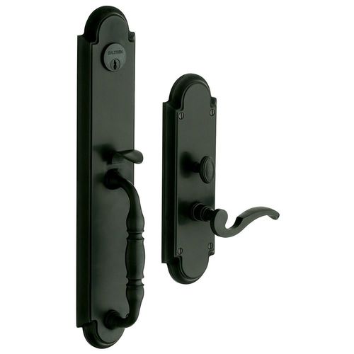 Left Hand Hamilton Full Dummy Mortise Trim Satin Black Finish