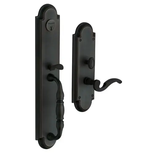 Left Hand Hamilton Double Cylinder Entry Mortise Trim Distressed Oil Rubbed Bronze Finish