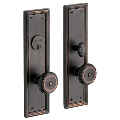 Nashville Double Cylinder Entry Mortise Trim Venetian Bronze Finish