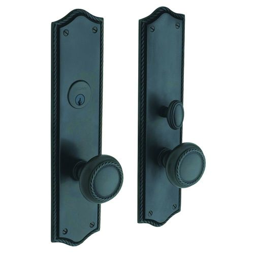 Barclay Double Cylinder Entry Mortise Trim Oil Rubbed Bronze Finish