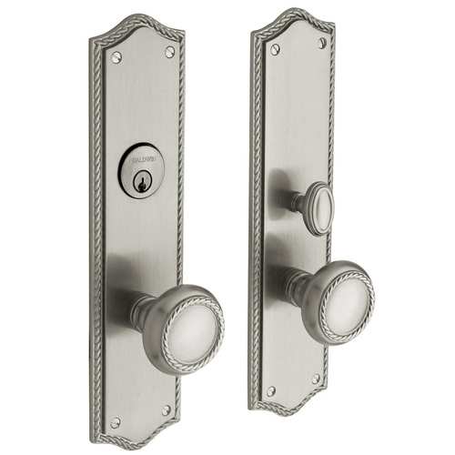 Estate Mortise Barclay Trim Set Satin Nickel