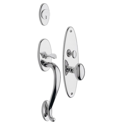 Lexington Single Cylinder Entry Mortise Trim Bright Chrome Finish