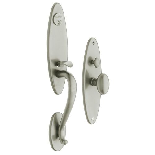 Springfield Full Dummy Mortise Trim Lifetime Satin Nickel Finish