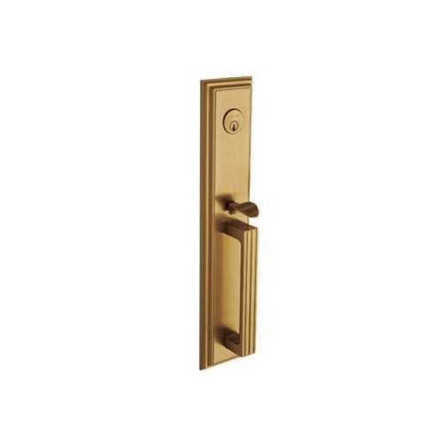 Tremont Active Exterior Mortise Trim Vintage Brass Finish