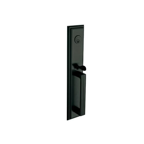 Tremont Active Exterior Mortise Trim Satin Black Finish