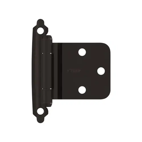 Self-Closing Face Mount Variable Overlay Self Closing Face Mount Reverse Bevel Cabinet Hinge Oil-Rubbed Bronze