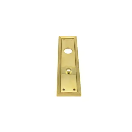 Nashville Interior Escutcheon Cut for Cylinder Unlacquered Brass Finish