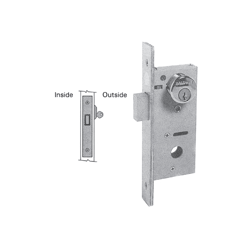 Single Cylinder 1-1/2" Backset Mortise Deadlock Bright Chrome Finish