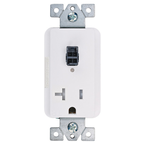 Hafele 822.53.397 Safety Interlock Outlet with Blade Limit Switch White, 20 amp, model 6020-1000W White