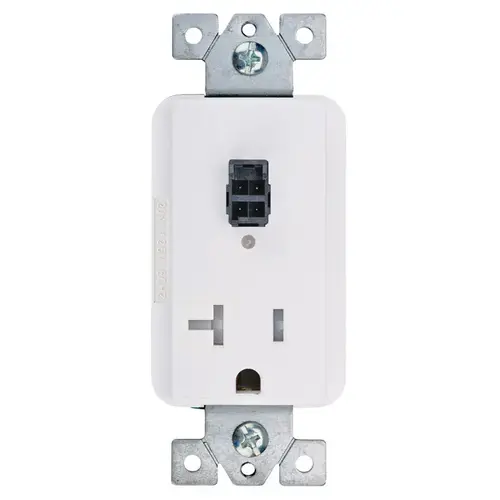 Safety Interlock Outlet with Blade Limit Switch White, 20 amp, model 6020-1000W White