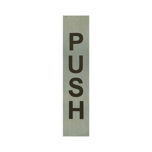 Rectangular Push Indicator Brushed Stainless Finish Push Brushed Stainless