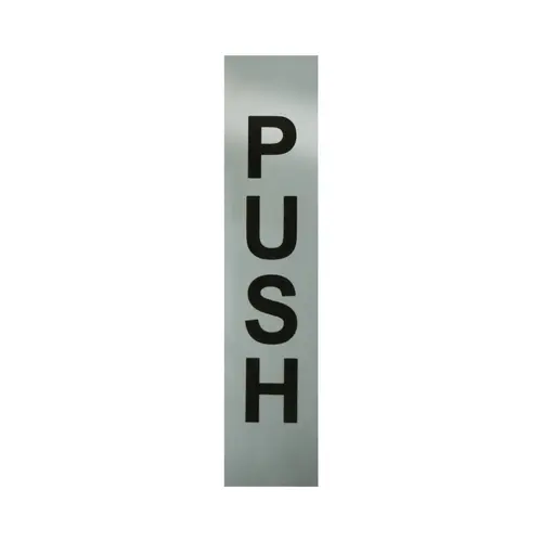 Rectangular Push Indicator Polished Stainless Finish Push Polished Stainless