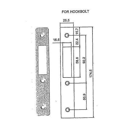 Faceplate for Hook Bolt Radius Clear