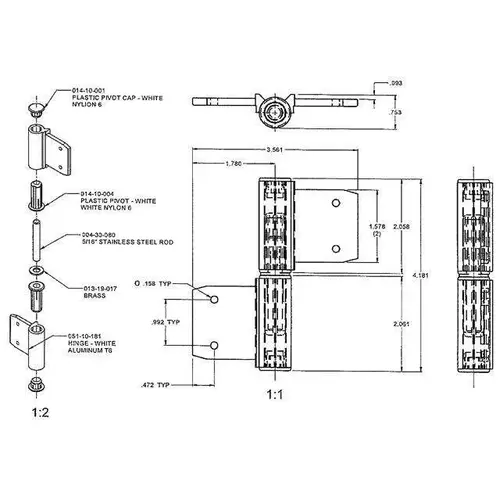 DOOR HINGE BRONZE