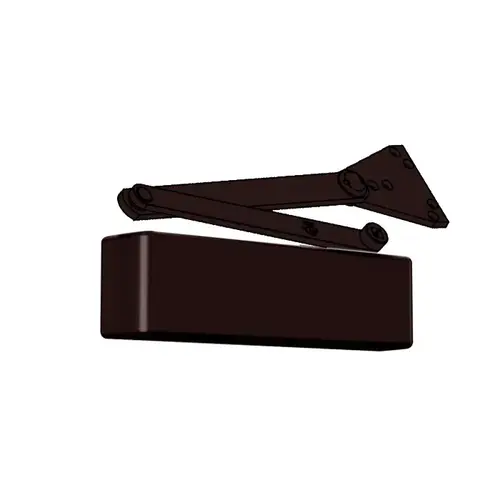 BEST EHD9016SPA90695 Surface Mount Cast Iron Door Closer Adjustable 1-6 with Heavy Duty Parallel Arm Dark Bronze Finish