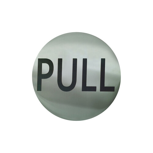 Round Pull Indicator Polished Stainless Finish Pull Polished Stainless