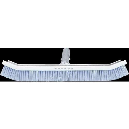 A&B Brush Manufacturing 3000 A&B Curved Deluxe Wall Brush, Nylon Bristle Blue 18"