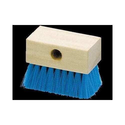 A&B Hardwood-Back Pool Tile Brush, Blue Bristles