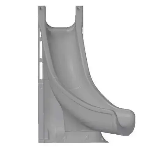 GLOBAL POOL PRODUCTS GPPSTW-GREY-L Tidal Wave Slide Left Turn Gray