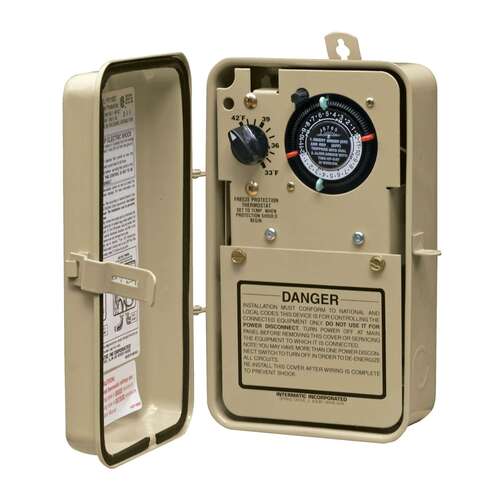 Freeze Protection Timer W/ Thermostat & Type 3r Metal Enclosure 120/240v