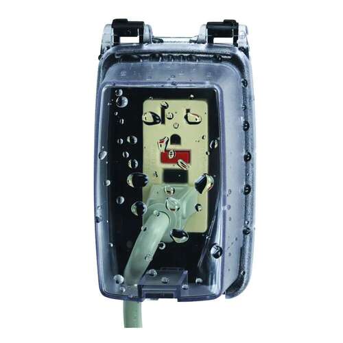 Intermatic WP1000C 2.25" Clear Plastic In-use Single-gang Weatherproof Cover