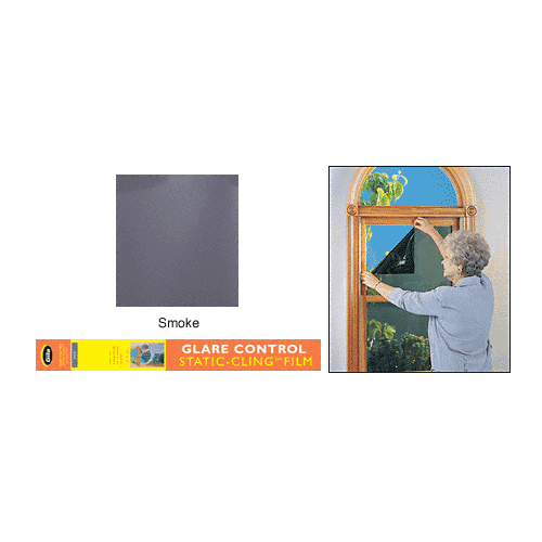 CRL CT3678GRY Smoke 36" X 78" Cling Tint Film