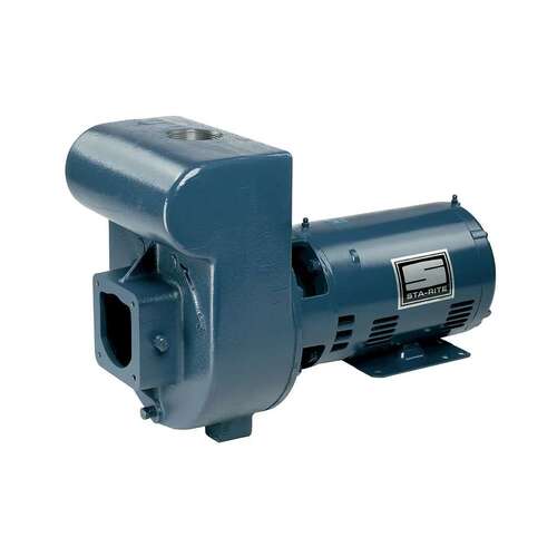 Pentair DMJ3-111MS3 D Series Cast Iron Self-Priming Centrifugal Commercial Pump, 5 HP, 230/460 V, Three Phase, Medium Head