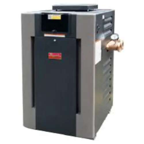 B-R406A-EN-C #50 Digital ASME Natural Gas Heater, 399K BTU, Copper Exchanger, 268 lbs, 2" Bronze Headers, ProTek Shield Module