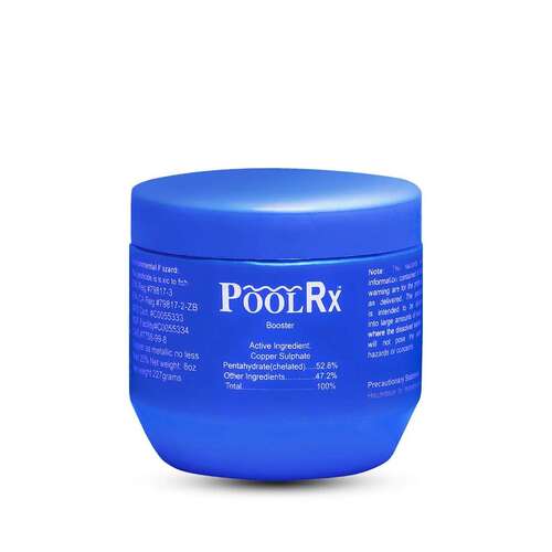 POOLRX WORLDWIDE INC 332004 Poolrx+ Blue/white Booster (with Silver) 7.5-20k Gal