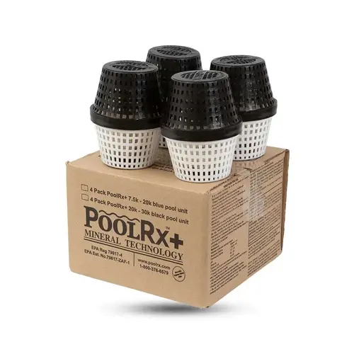 POOLRX WORLDWIDE INC 331067 4pk Plus Black Pool Unit 20k-30k Gal