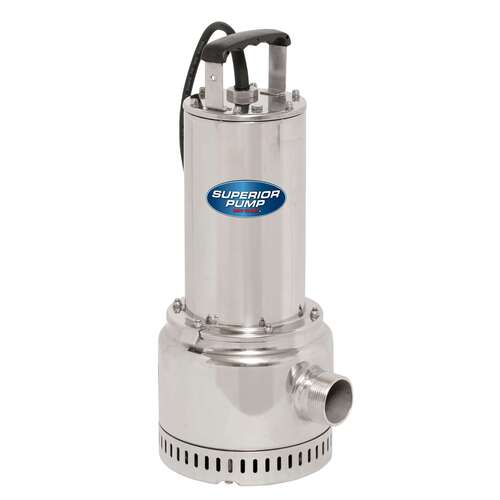 SUPERIOR PUMP 91197 Pump Utility Stainless Steel 1Hp