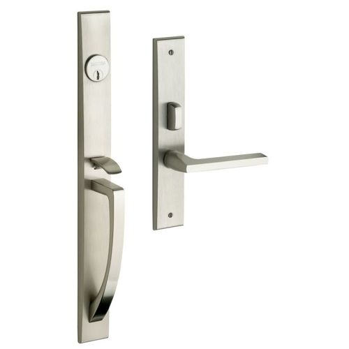 Lakeshore Right Hand Full Dummy Mortise Lock Trim Blank Plates Satin Nickel Finish