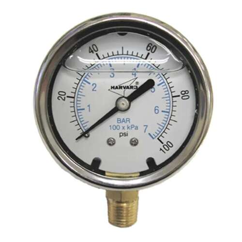 American Granby ILVG3025-4L Vaccum Gauge, Liquid 0-30