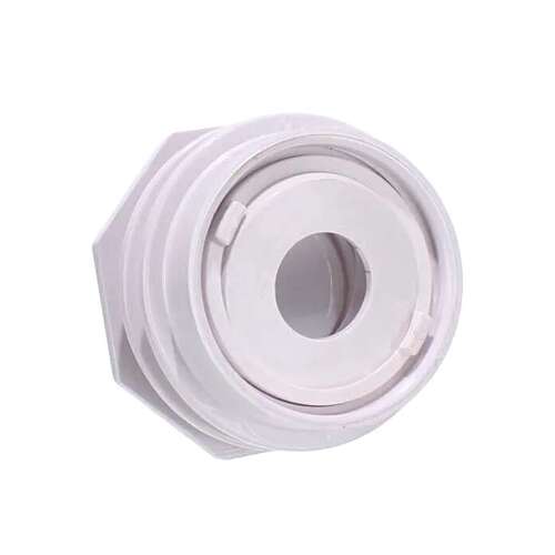 AQUASTAR POOL PRODUCTS INC 301B Flush-Mount Return Fitting with Water Stop, Eyeball and Nut (Fits 1" or 11/2" Pipe), White 3/4" Orifice