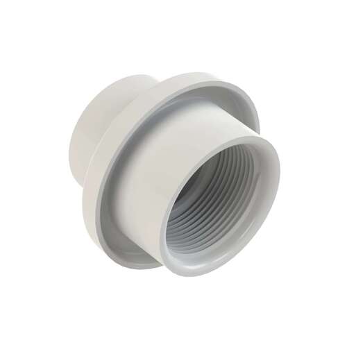 Light Niche/Return Fitting (Fits Inside 2" Pipe), 11/2" Socket, White