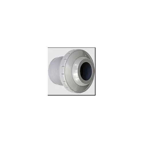 AQUASTAR POOL PRODUCTS INC 4303 Three-Piece Directional Eyeball Fitting 11/2" Knock-In, Light Gray