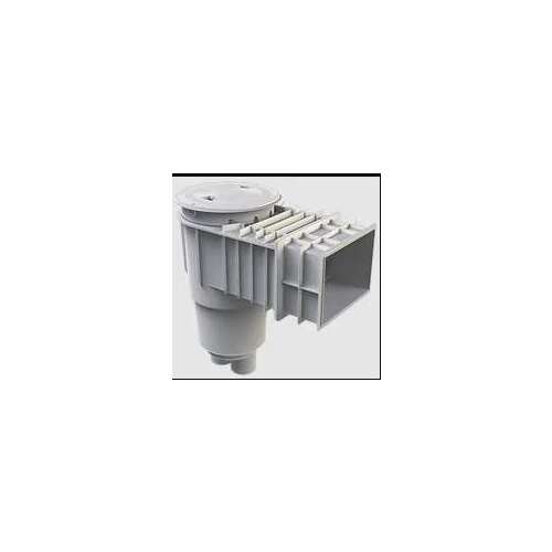 AQUASTAR POOL PRODUCTS INC SKR14101 Flow Star Skimmer with Flush Face 4" Extension, Float Assembly, Basket, Lid and Collar, White