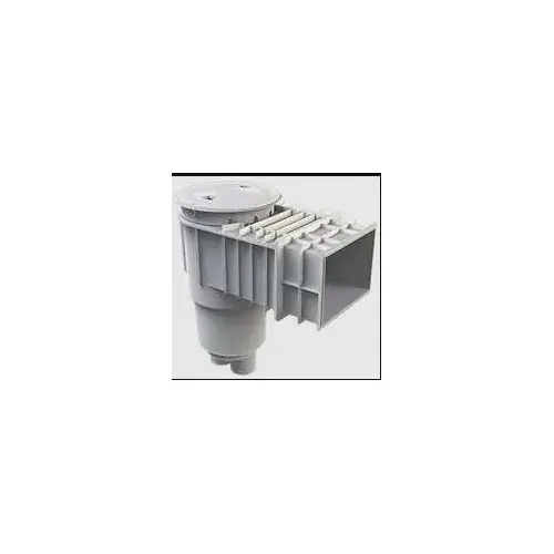 AQUASTAR POOL PRODUCTS INC SKR14101 Flow Star Skimmer with Flush Face 4" Extension, Float Assembly, Basket, Lid and Collar, White